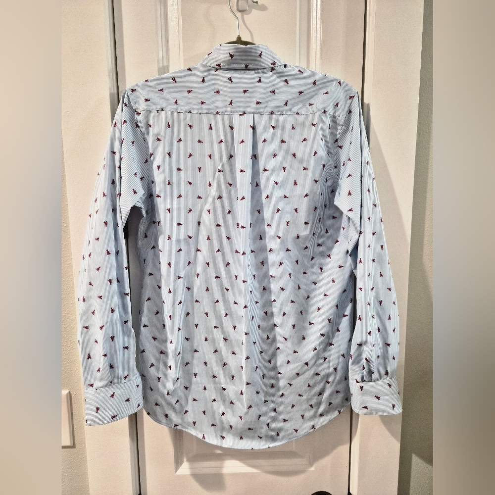 LAUREN Ralph Lauren, Lobster Stripe Dress Shirt, Big Kids Size 18, EUC - Picture 8 of 11